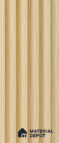 Brown Wooden Louver  4517 8 ft x 4.8 inch Charcoal Panel - 12 mm | Suitable for Feature Wall, TV Unit & Living Room | Width is Subjected to 5% Variation