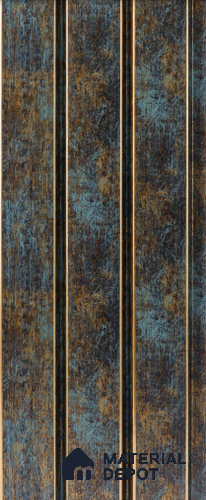 Brown Stone Louver  4704 8 ft x 4.8 inch Charcoal Panel - 12 mm | Suitable for Feature Wall, TV Unit & Living Room | Width is Subjected to 5% Variation