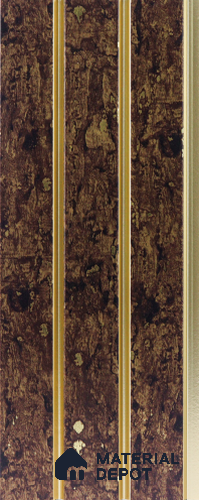 Brown Rustic Louver  4706 8 ft x 4.8 inch Charcoal Panel - 12 mm | Suitable for Feature Wall, TV Unit & Living Room | Width is Subjected to 5% Variation