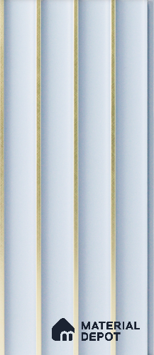 Light Blue Plain Colour Louver 8524 8 ft x 4.9 inch Charcoal Panel - 12 mm | Suitable for Feature Wall, TV Unit & Living Room | Width is Subjected to 5% Variation