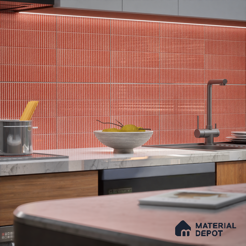 TL 07173 B Blend Cosmo Cipria 1 ft x 1 ft Glossy Finish Ceramic Tile - 10 mm | Please Expect a Slight Variation of Pattern