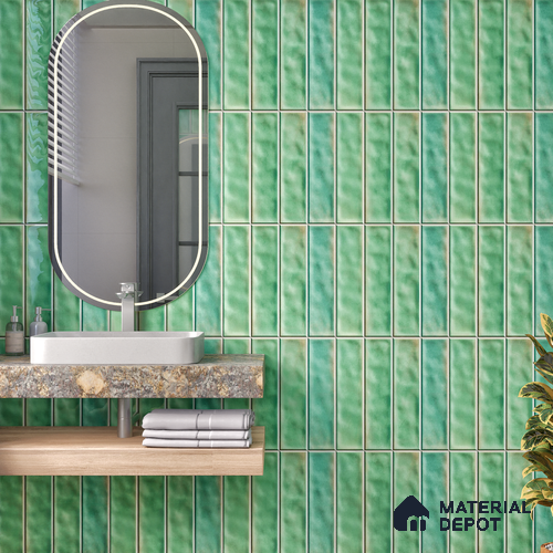 TL 07184 B Tikal Cosmo Fern 1 ft x 1 ft Glossy Finish Ceramic Tile - 10 mm