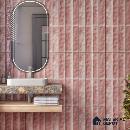 TL 07184 D Tikal Cosmo Lavender 1 ft x 1 ft Glossy Finish Ceramic Tile - 10 mm