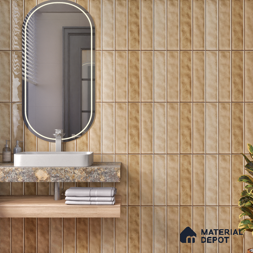 TL 07184 H Tikal Cosmo Sepia 1 ft x 1 ft Glossy Finish Ceramic Tile - 10 mm