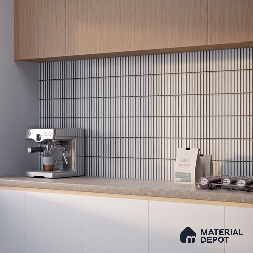 TL 07176 Kitkat Cosmo Bianco 1 ft x 1 ft Glossy Finish Ceramic Tile - 10 mm | Please Expect a Slight Variation of Pattern