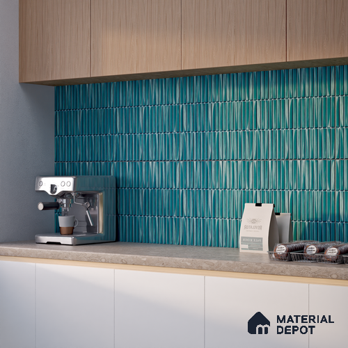 TL 07176 D Kitkat Cosmo Ocean 1 ft x 1 ft Glossy Finish Ceramic Tile - 10 mm | Please Expect a Slight Variation of Pattern
