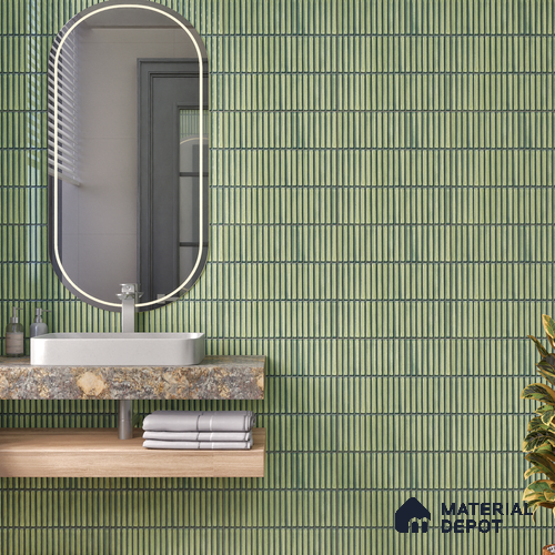 TL 07176 E Kitkat Cosmo Pine 1 ft x 1 ft Glossy Finish Ceramic Tile - 10 mm | Please Expect a Slight Variation of Pattern