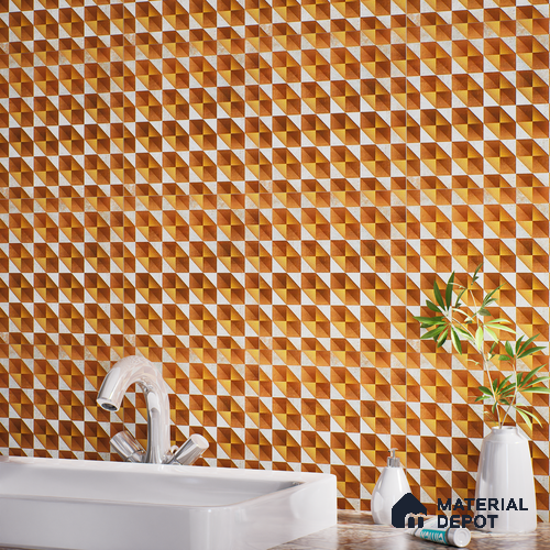 TL 07185 Brillo Nexo Keystone 1 ft x 1 ft Matte Finish Ceramic Tile - 10 mm