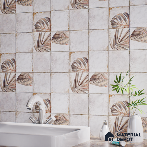 Stone Wall & Floor TL 07187 H Kenzo Nexo Megan Lt 1 ft x 1 ft Matte Finish Ceramic Tile - 10 mm