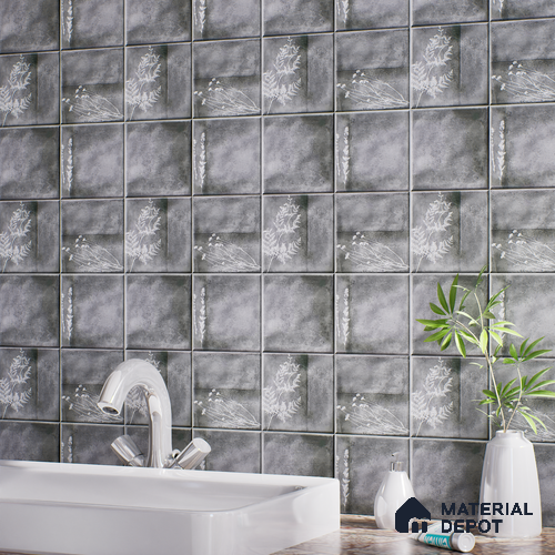 TL 07187 M Kenzo Nexo Slate 1 ft x 1 ft Matte Finish Ceramic Tile - 10 mm