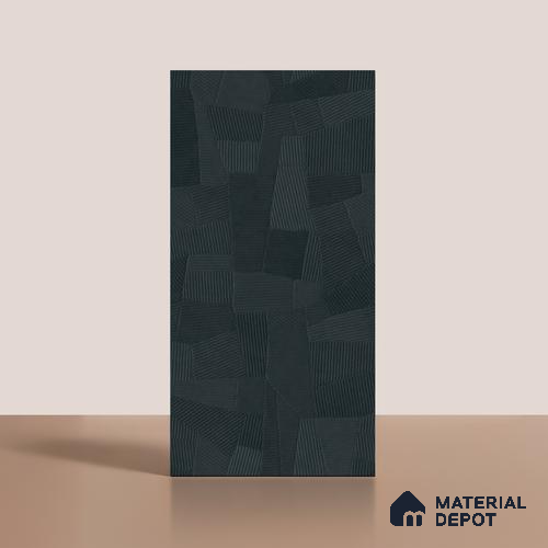 Punch Floor & Wall Tile TL 07898 Levels Teal Decor - 1 4 ft x 2 ft Matte Finish Vitrified Tile - 9 mm | Suitable For living Room, Bedroom, Bathroom