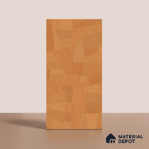 Punch Floor & Wall Tile TL 07894 Levels Marigold Decor - 1 4 ft x 2 ft Matte Finish Vitrified Tile - 9 mm | Suitable For living Room, Bedroom, Bathroom