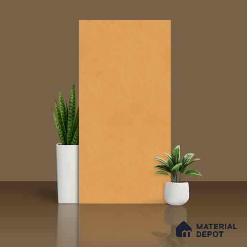 Stone Floor & Wall Tile TL 07895 B Levels Melon Yellow 4 ft x 2 ft Matte Finish Endless Vitrified Tile - 9 mm  | Suitable For living Room, Bedroom, Bathroom