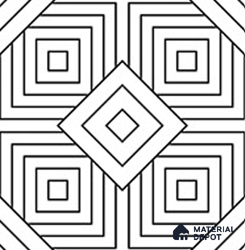 Tile TL 12409  12 inch x 12 inch Ceramic  Finish Tile - 9 mm