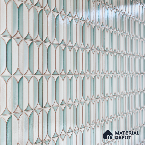 Faux Subway Wall Tile TL 04688 G Capsule Solara Boreal Blue 2 ft x 1 ft Ceramic Glossy Finish - 9 mm | Suitable For Kitchen, Bathroom Walls and Backsplashes | Please Expect a Slight Variation of Pattern