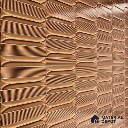 Faux Subway Wall Tile TL 04690 Horizon Capsule Solara Sparrow Brown 2 ft x 1 ft Ceramic Glossy Finish - 9 mm | Suitable For Kitchen, Bathroom Walls and Backsplashes | Please Expect a Slight Variation of Pattern