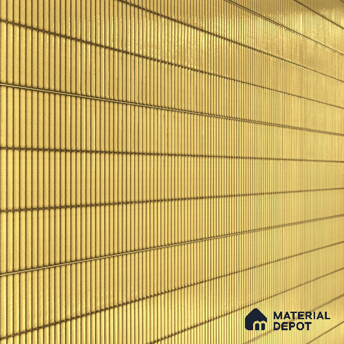 Faux Subway Wall Tile TL 04691 D Vertiline Kitkat Solara Charlotte Beige 2 ft x 1 ft Ceramic Glossy Finish - 9 mm | Suitable For Kitchen, Bathroom Walls and Backsplashes | Please Expect a Slight Variation of Pattern