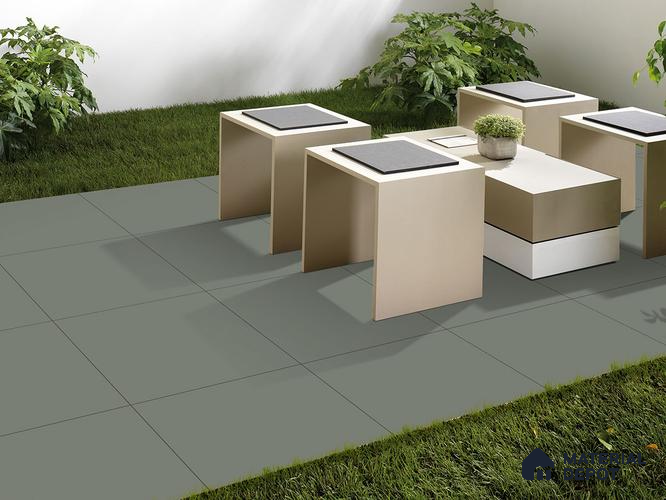 Stone Floor Tile TL 09486 Neo Mint 2 ft x 2 ft Matte Finish Vitrified Tile - 9 mm | 1 Random Design | Suitable For Living Room, Bedroom, Bathroom
