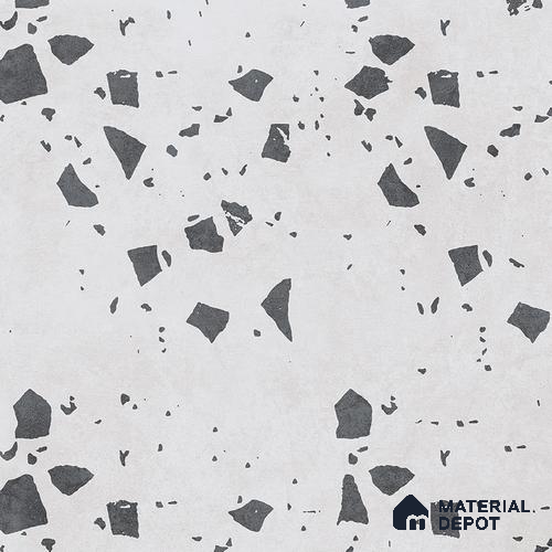 Terrazzo Wall & Floor Tile TL 09478 C Cushion Pearl 2 ft x 2 ft Matte Finish Vitrified Tile - 9 mm | 6 Random Design | Suitable For Living Room, Kitchen, Bathroom