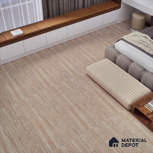 Brown Rustic Wall Tile TL 06968 2 ft x 4 ft Vitrified Carving Matte Finish - 9 mm | 6 Random Design | Suitable for Living Room, Bedroom, Bathroom
