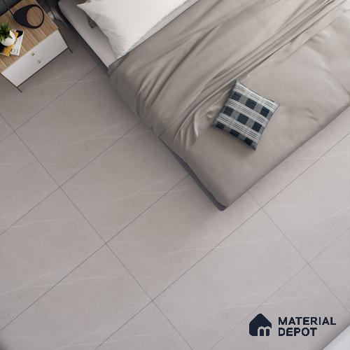 Grey Marble Floor & Wall Tile TL 06869 Prestige  2 ft x 4 ft Vitrified Carving Matte Finish - 9 mm | 6 Random Design | Suitable for Living Room, Bedroom, Bathroom
