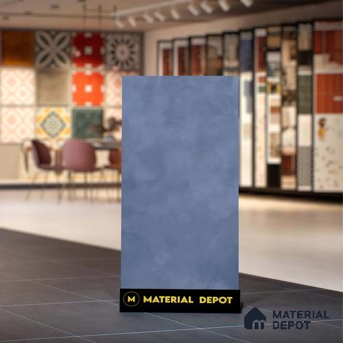 Blue Stone Floor & Wall Tile TL 06961 Prestige Bondford Viola 2 ft x 4 ft Vitrified Carving Matte Finish - 9 mm | 4 Random Design | Suitable for Living Room, Bedroom, Bathroom