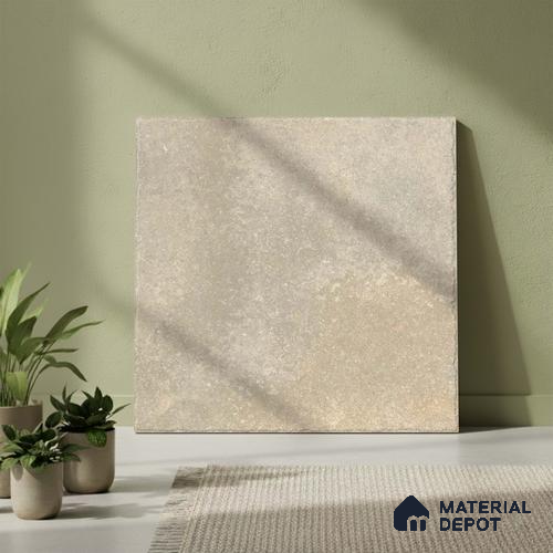 Stone Floor Tile TL 10109 Modulo Earth 20 x 20 inch Matte Finish Vitrified Anti Skid Tile - 12 mm | Suitable For Balcony, Patio, Outdoor | Pattern Alignment May Vary | 2-3 mm Spacer is Mandatory