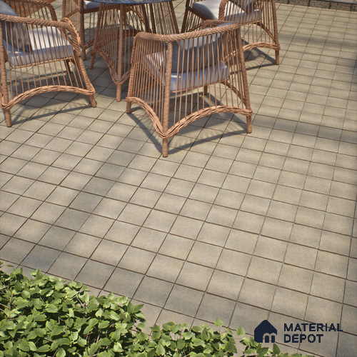 Stone Floor Tile TL 10109 C Modulo Earth 10 x 10 inch Matte Finish Vitrified Anti Skid Tile - 12 mm | Suitable For Balcony, Patio, Outdoor