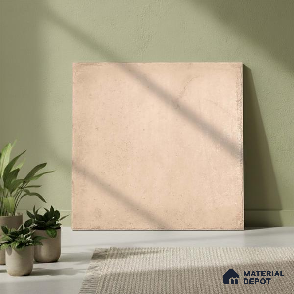 Stone Floor Tile TL 10106 Modulo Pearl 20 x 20 inch Matte Finish Vitrified Anti Skid Tile - 12 mm | Suitable For Balcony, Patio, Outdoor | Pattern Alignment May Vary | 2-3 mm Spacer is Mandatory