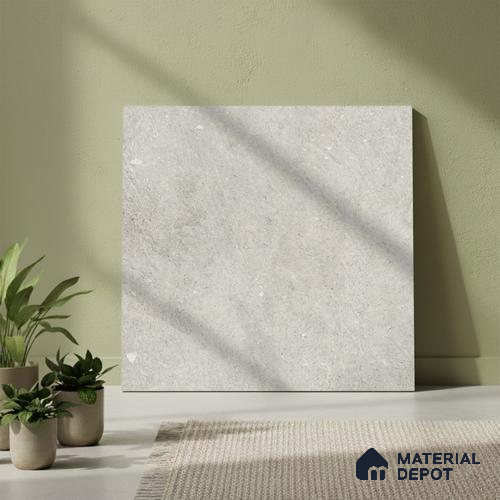Stone Floor Tile TL 10103 Modulo Cemento 20 x 20 inch Matte Finish Vitrified Anti Skid Tile - 12 mm | Suitable For Balcony, Patio, Outdoor | Pattern Alignment May Vary | 2-3 mm Spacer is Mandatory