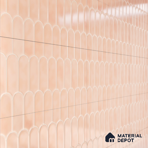 Faux Subway Wall Tile TL 04686 D Popsicle Solara Mauve Pink 2 ft x 1 ft Ceramic Glossy Finish - 9 mm | Suitable For Kitchen, Bathroom Walls and Backsplashes | Please Expect a Slight Variation of Pattern