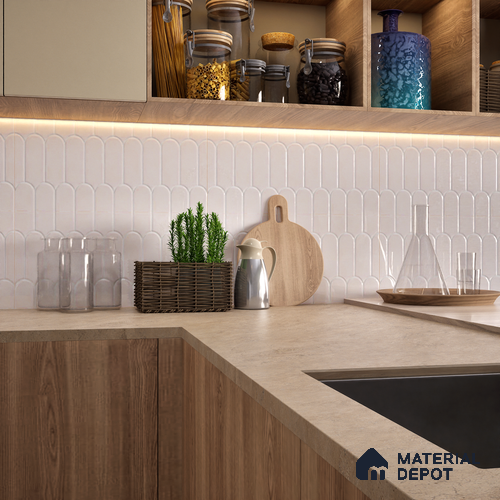 Faux Subway Wall Tile TL 04686 E Popsicle Solara Coralito Pink 2 ft x 1 ft Ceramic Glossy Finish - 9 mm | Suitable For Kitchen, Bathroom Walls and Backsplashes | Please Expect a Slight Variation of Pattern