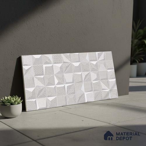 3D Wall Tile TL 05992 6111 HL A Highlighter 2 ft x 1 ft Ceramic Matte Finish - 7.5 mm | Suitable For Kitchen, Bathroom