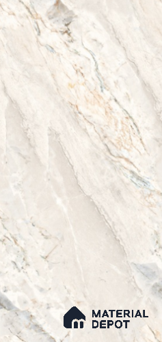 Marble Look Floor & Wall Tile TL 11011 Craft Argenta 4 ft x 2 ft Carving Matte Finish Vitrified Tile - 9 mm | 6 Random Designs | Suitable For living Room, Bedroom, Bathroom