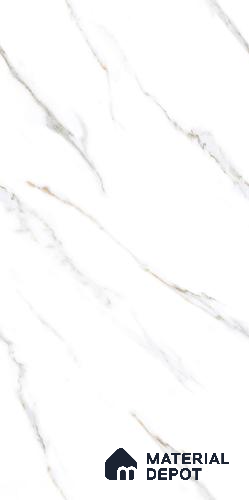 Marble Floor & Wall Tile TL 09212 Zion White Ting 4 ft x 2 ft Dazzy Finish Vitrified Tile - 9 mm | 8 Random Design | Suitable For Living Room, Bedroom, Dining Area