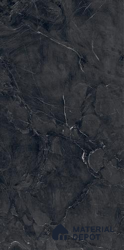 Marble Floor & Wall Tile TL 09282 Coloso Nero 4 ft x 2 ft Fusion Finish Vitrified Tile - 9 mm | 5 Random Design | Suitable For Living Room, Bedroom, Dining Area