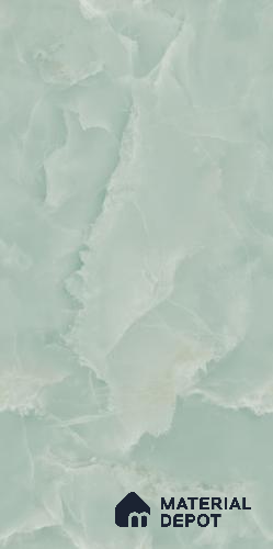 Marble Floor & Wall Tile TL 09329 B Rose Onyx Green 4 ft x 2 ft Glossy Finish Vitrified Tile - 9 mm | 6 Random Design | Suitable For Living Room, Bedroom, Dining Area