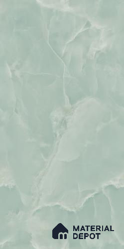 Marble Floor & Wall Tile TL 09329 Rose Onyx Green 4 ft x 2 ft Infinia Finish Vitrified Tile - 9 mm | 6 Random Design | Suitable For Living Room, Bedroom, Dining Area