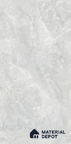 Marble Floor & Wall Tile TL 09250 Lichen Bianco Glit 4 ft x 2 ft Infinia Fusion Finish Vitrified Tile - 9 mm | 4 Random Design | Suitable For Living Room, Bedroom, Dining Area