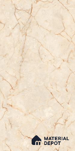 Marble Floor & Wall Tile TL 09251 Tattle Beige Glit 4 ft x 2 ft Infinia Fusion Finish Vitrified Tile - 9 mm | 5 Random Design | Suitable For Living Room, Bedroom, Dining Area