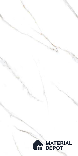 Marble Floor & Wall Tile TL 09253 Zion White Glit 4 ft x 2 ft Infinia Fusion Finish Vitrified Tile - 9 mm | 8 Random Design | Suitable For Living Room, Bedroom, Dining Area