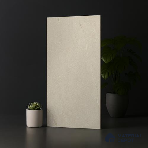 Punch Floor & Wall Tile TL 07900 Bogota Cream 4 ft x 2 ft Matte Finish Endless Vitrified Tile - 9 mm  | 4 Random Designs | Suitable For living Room, Bedroom, Bathroom