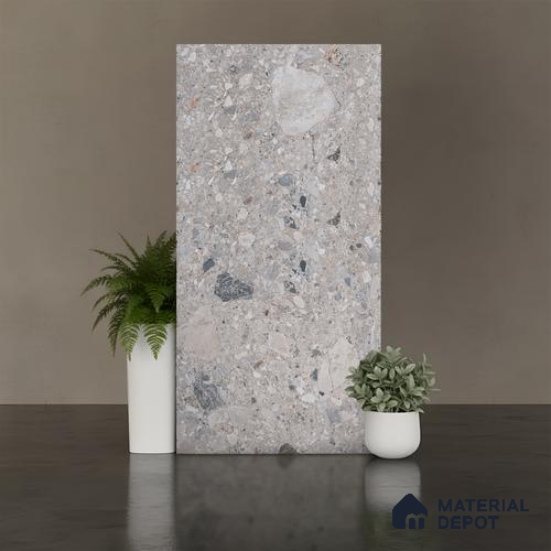 Stone Floor & Wall Tile TL 07901 C Fossil Hav 4 ft x 2 ft Matte Finish Endless Vitrified Tile - 9 mm  | Suitable For living Room, Bedroom, Bathroom