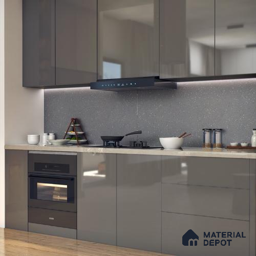 Terrazzo Wall & Floor Tile TL 07482 Terrazzo Nero 4 ft x 2 ft Matte Finish Vitrified Tile - 9 mm
