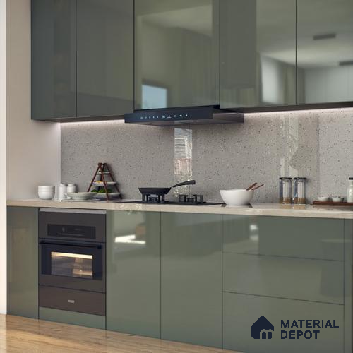 Terrazzo Wall & Floor Tile TL 07481 B Terrazzo Stone 4 ft x 2 ft Glossy Finish Vitrified Tile - 9 mm