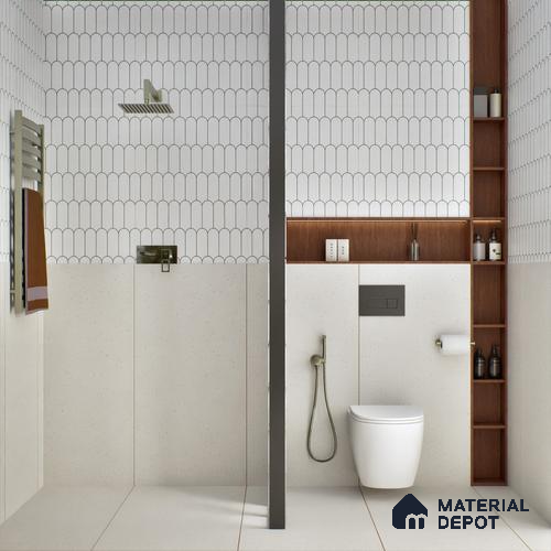 Terrazzo Wall & Floor Tile TL 07479 Terrazzo Pearl 4 ft x 2 ft Matte Finish Vitrified Tile - 9 mm