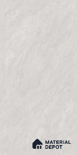 Marble Floor & Wall Tile TL 09241 Calcite Bianco Silk 4 ft x 2 ft Satin Finish Vitrified Tile - 9 mm | 8 Random Design | Suitable For Living Room, Bedroom, Dining Area