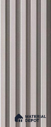 Cream Plain Colour Louver PN 05287 8 ft x 4.8 inch Charcoal Panel - 12 mm | Suitable for Feature Wall, TV Unit & Living Room | Width is Subjected to 5% Variation