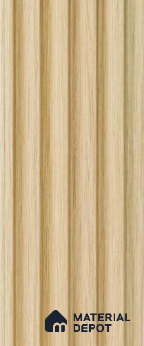 Brown Wooden Louver PN 05291 8 ft x 4.8 inch Charcoal Panel - 12 mm | Suitable for Feature Wall, TV Unit & Living Room | Width is Subjected to 5% Variation