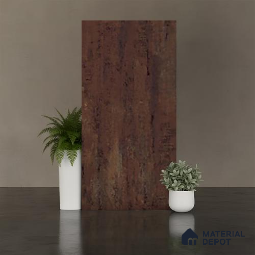 Stone Floor Tile TL 10132 B Filo Rust 47 x 24 inch Matte Finish Vitrified Tile - 9 mm | 4 Random Design | Suitable For Living Room, Bedroom, Dining Area